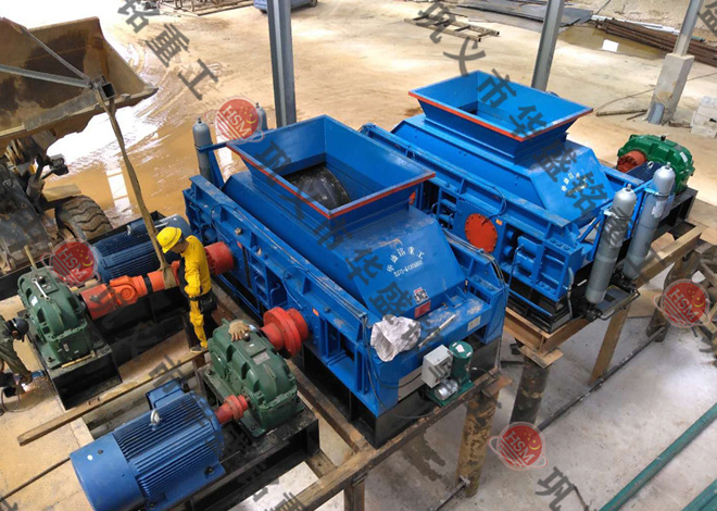 鵝卵石破碎制砂機(jī)安裝現(xiàn)場